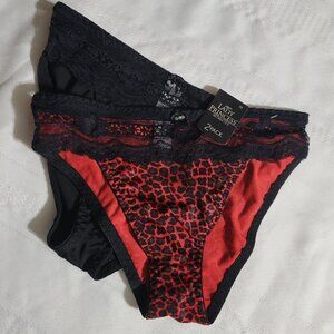 Lady Princess Intimates 2-Pack Medium Bikini Panty NWT Animal Print/Solid